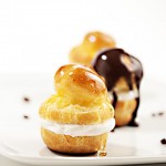 Profiteroles with Vanilla Almond Cream