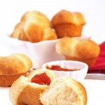 Vanilla Bean Cloverleaf Rolls
