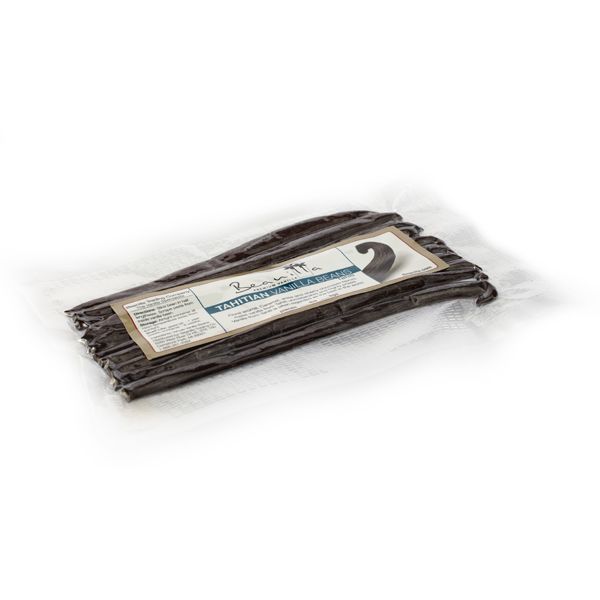 Tahitian (Tahiti) Vanilla Beans, Packaged