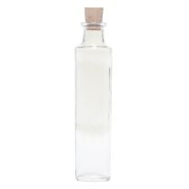 Clear Tall Round Glass Bottle, 4 oz. w/ Cork
