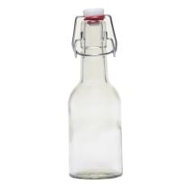 Clear Glass Bottle, 8.5 oz. w/ Swingtop