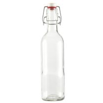 Clear Glass Bottle, 12.5 oz. w/ Swingtop