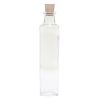 Clear Tall Round Glass Bottle, 4 oz. w/ Cork