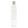 Clear Tall Round Glass Bottle, 4 oz. w/ Cork