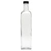 Square Glass Bottle, 17 Ounce (Cap)