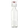 12.5 oz Clear Swingtop Glass Bottle