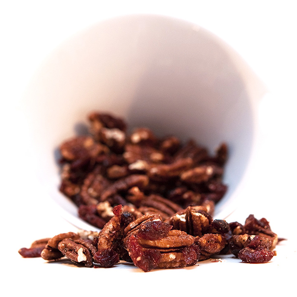 candied cranberry pecans