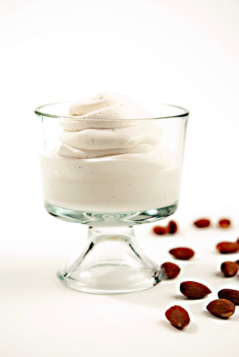 vanilla almond whipped cream