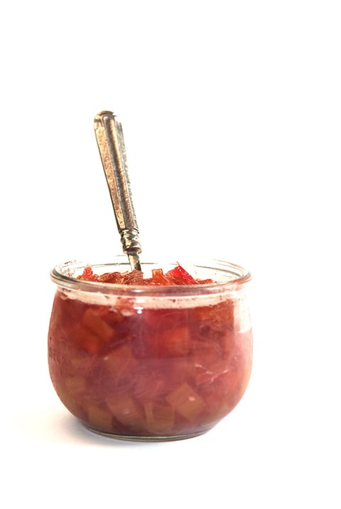 ginger rhubarb compote