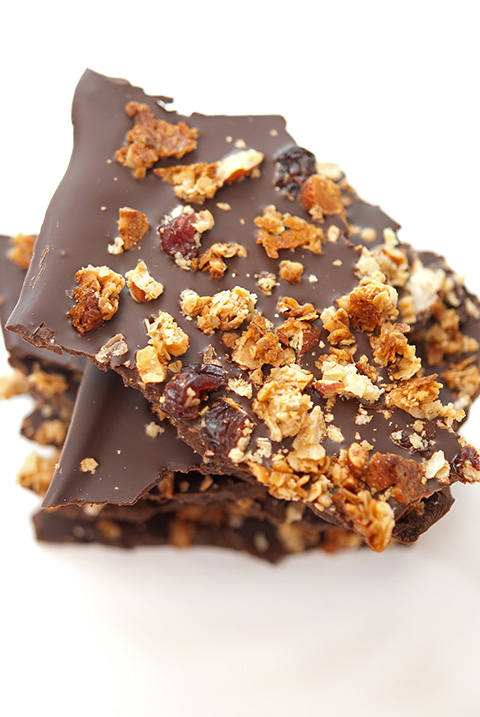 chocolate cherry granola bark1