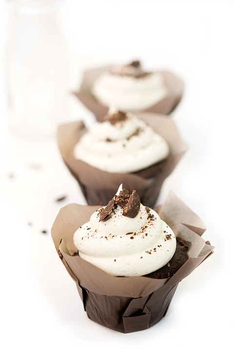 chocolate malt cupcake