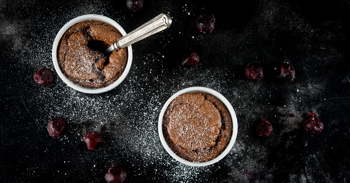 How to Make a Homemade Chocolate Cherry Soufflé