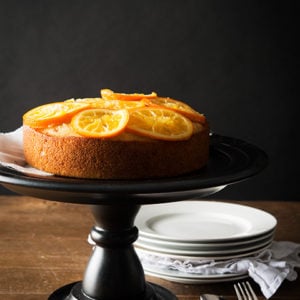 Olive Cake with Tangerines