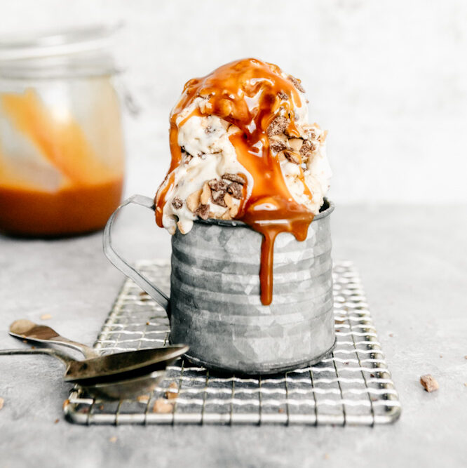 caramel no churn ice cream