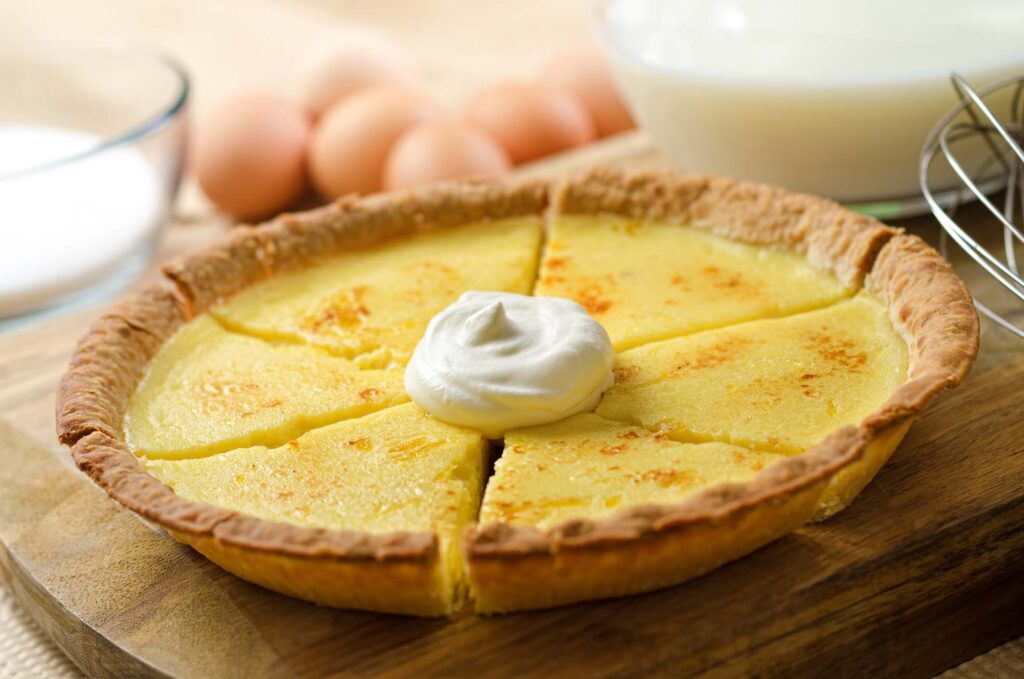 Vanilla custard pie